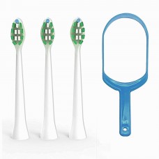 Насадка для электрической зубной щетки Lebond - ProZone VibroPower+ White 3 шт + очиститель для языка
