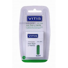 Зубная лента Vitis с фтором и мятой (зеленая) 50 м