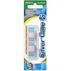 Сменные головки для зубной щетки Silver Care H2O средняя жесткость 2 шт