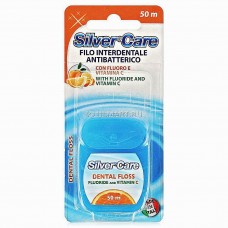 Зубная нить (флосс) Silver Care с витамином С 50 м