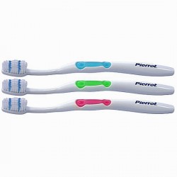 Набор зубных щеток Pierrot Colours средняя жесткость 3 шт