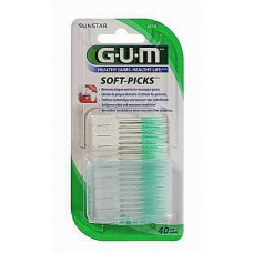 Безметалловые межзубные ершики GUM Soft Picks Regular 40 шт