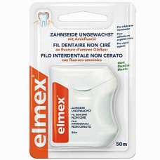 Зубная нить (флосс) Elmex Caries Protection Невощеная 50 м
