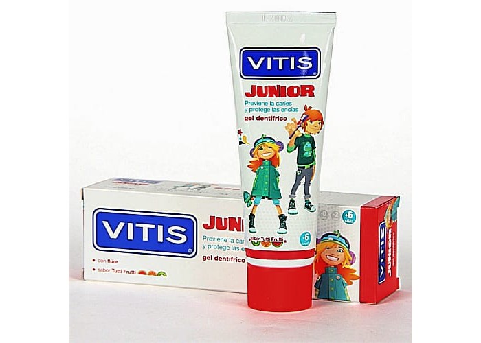 Детская зубная гель-паста Vitis Junior от 6 лет 75 мл