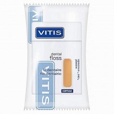Зубная нить (флосс) Vitis вощеная (желтая) в п/э упаковке 50 м