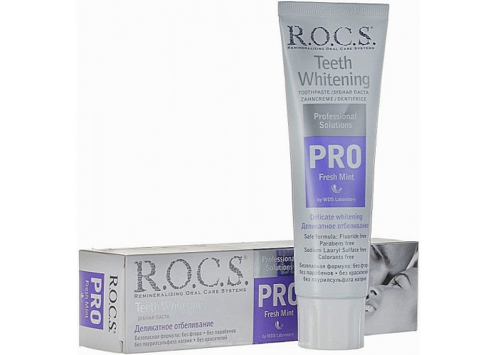 Отбеливающая зубная паста R.O.C.S. Pro Деликатное отбеливание Fresh Mint 135 мл