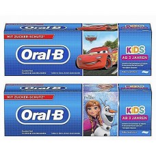 Детская зубная паста Oral-B Kids от 3 лет 2x75 мл