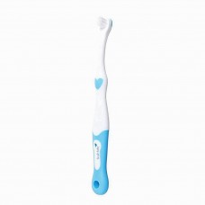 Детская зубная щетка Brush-Baby FirstBrush от 0 до 18 месяцев голубая