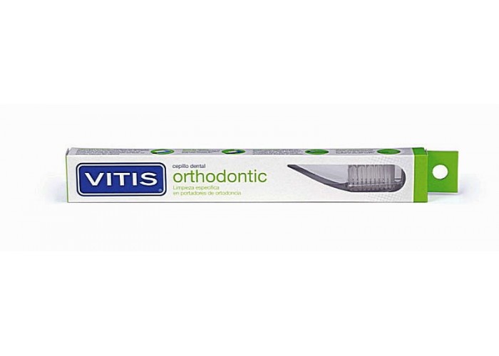 Зубная щетка Vitis Orthodontic с обычной головкой