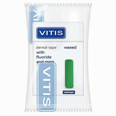 Зубная лента Vitis с фтором и мятой (зеленая) в п/э упаковке 50 м