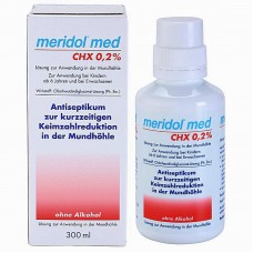 Ополаскиватель для полости рта Meridol Med с хлоргексидином 0.2% 300 мл