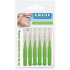 Межзубные ершики Ekulf ph plus 0,6 мм зеленые 6 шт