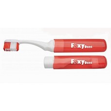Дорожная зубная щетка FoxyDent Protection Красная средняя жесткость