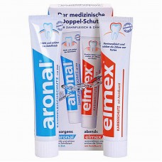 Набор зубных паст Aronal и Elmex Caries Protection 2x75 мл