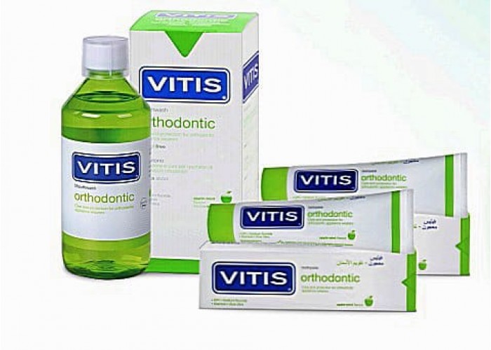 Набор Vitis Ortodontic для брекет-системы Ополаскиватель + 2 зубные пасты