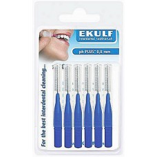 Межзубные ершики Ekulf ph plus 0,8 мм синие 6 шт